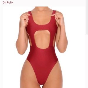 NWT oh Polly one piece cut out swimsuit Small